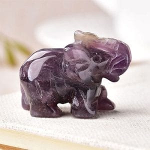 Amethyst Elephant Figurine